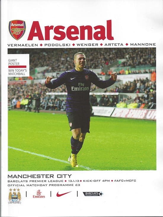 Arsenal FC v Manchester City FC